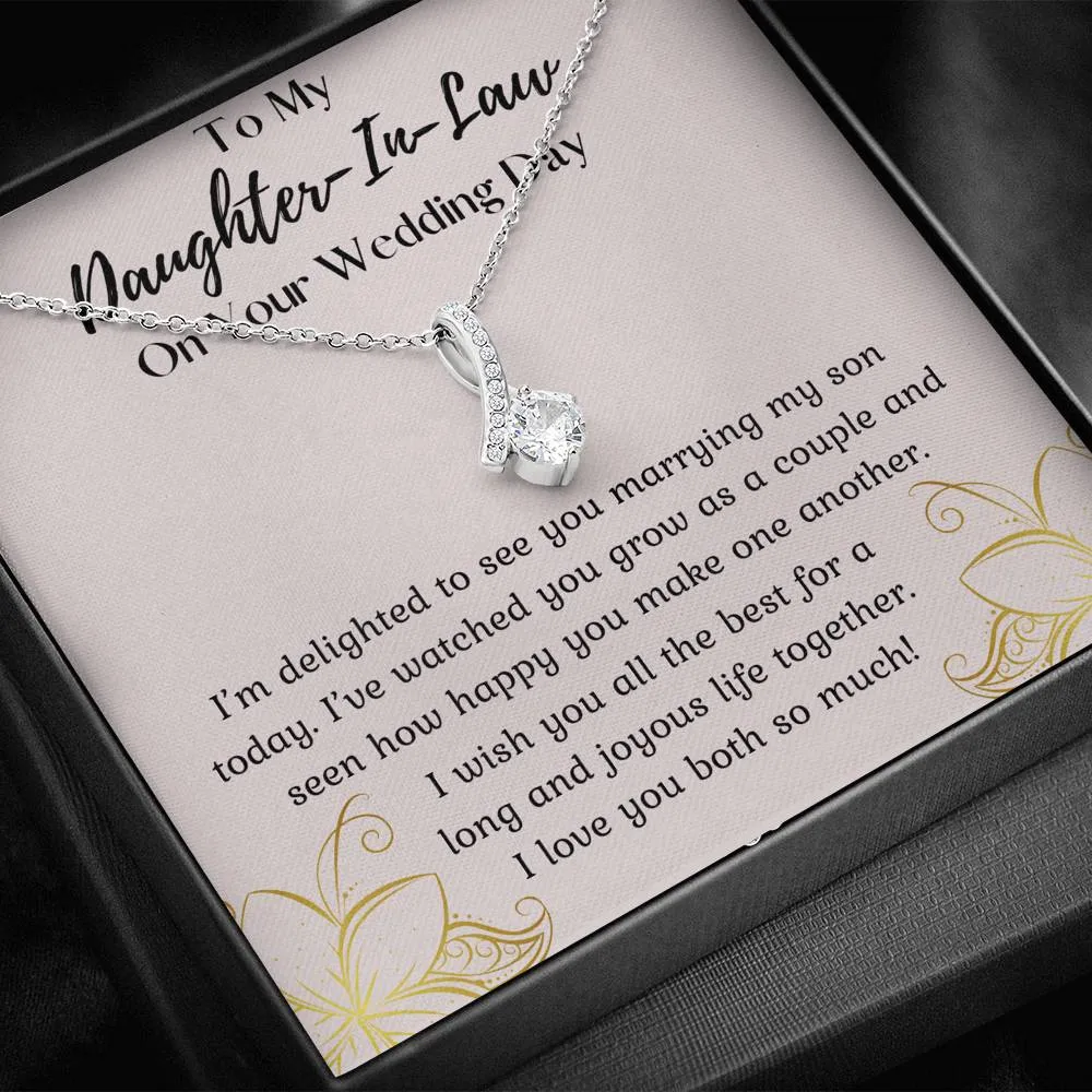 To My Daughter In Law On Your Wedding Day