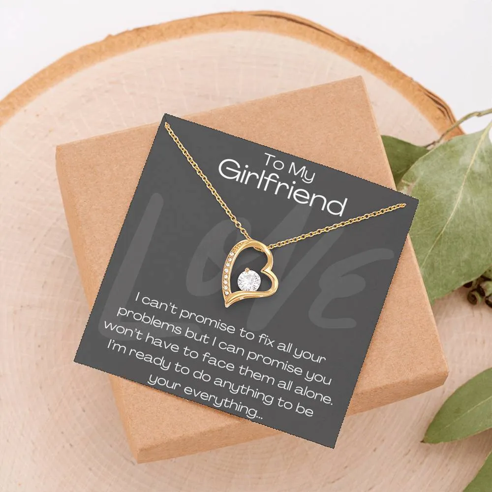 To My Girlfriend Forever Love Necklace, Gift for Girlfriend, Gift for Her, Anniversary Gift, Birthday
