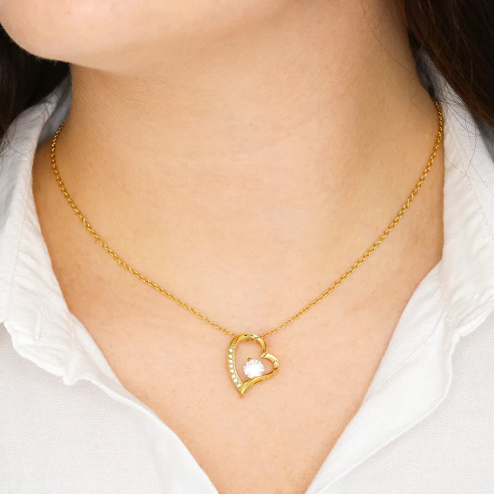 To My Girlfriend Forever Love Necklace, Gift for Girlfriend, Gift for Her, Anniversary Gift, Birthday