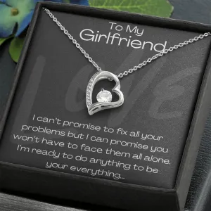 To My Girlfriend Forever Love Necklace, Gift for Girlfriend, Gift for Her, Anniversary Gift, Birthday