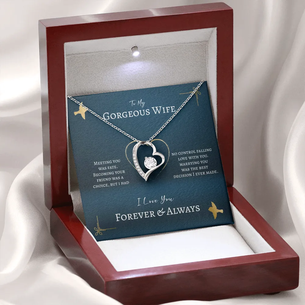 To My Gorgeous Wife Gift - Meeting You Was Fate