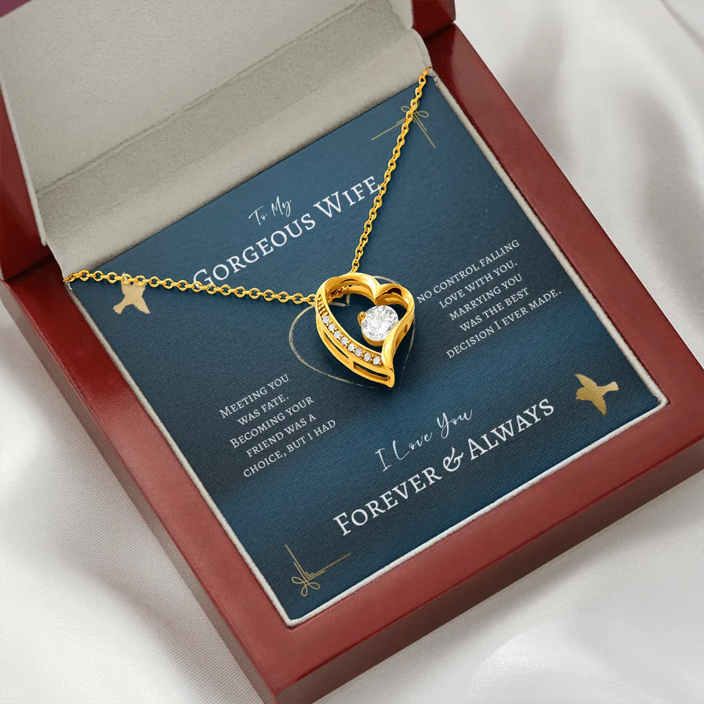 To My Gorgeous Wife Gift - Meeting You Was Fate