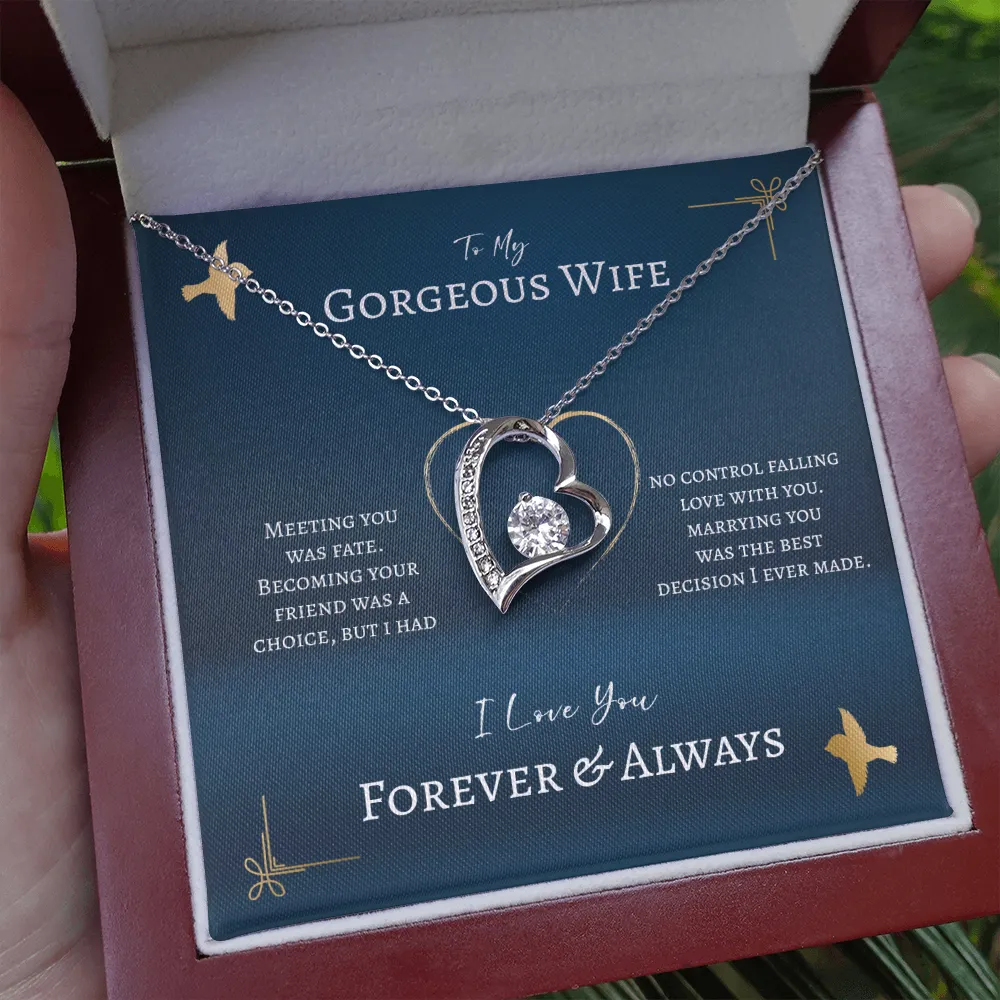 To My Gorgeous Wife Gift - Meeting You Was Fate