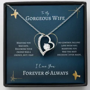 To My Gorgeous Wife Gift - Meeting You Was Fate