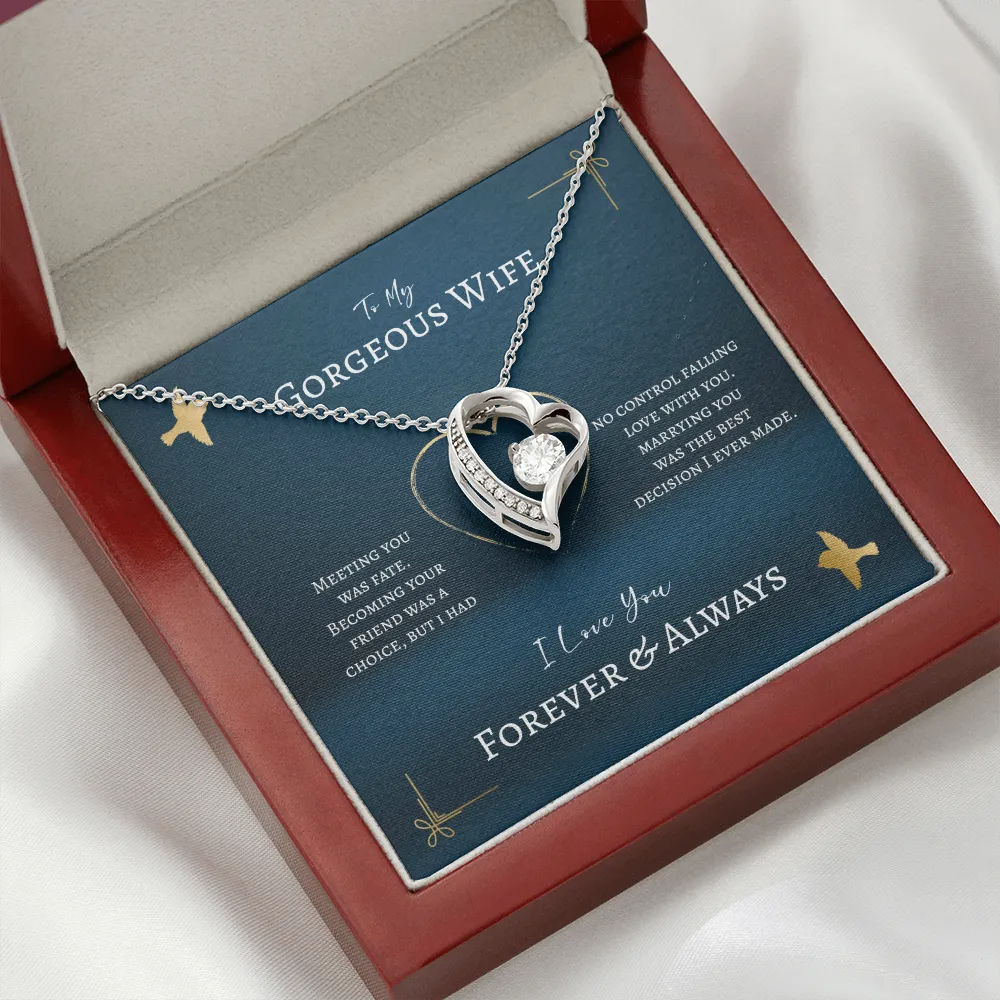 To My Gorgeous Wife Gift - Meeting You Was Fate