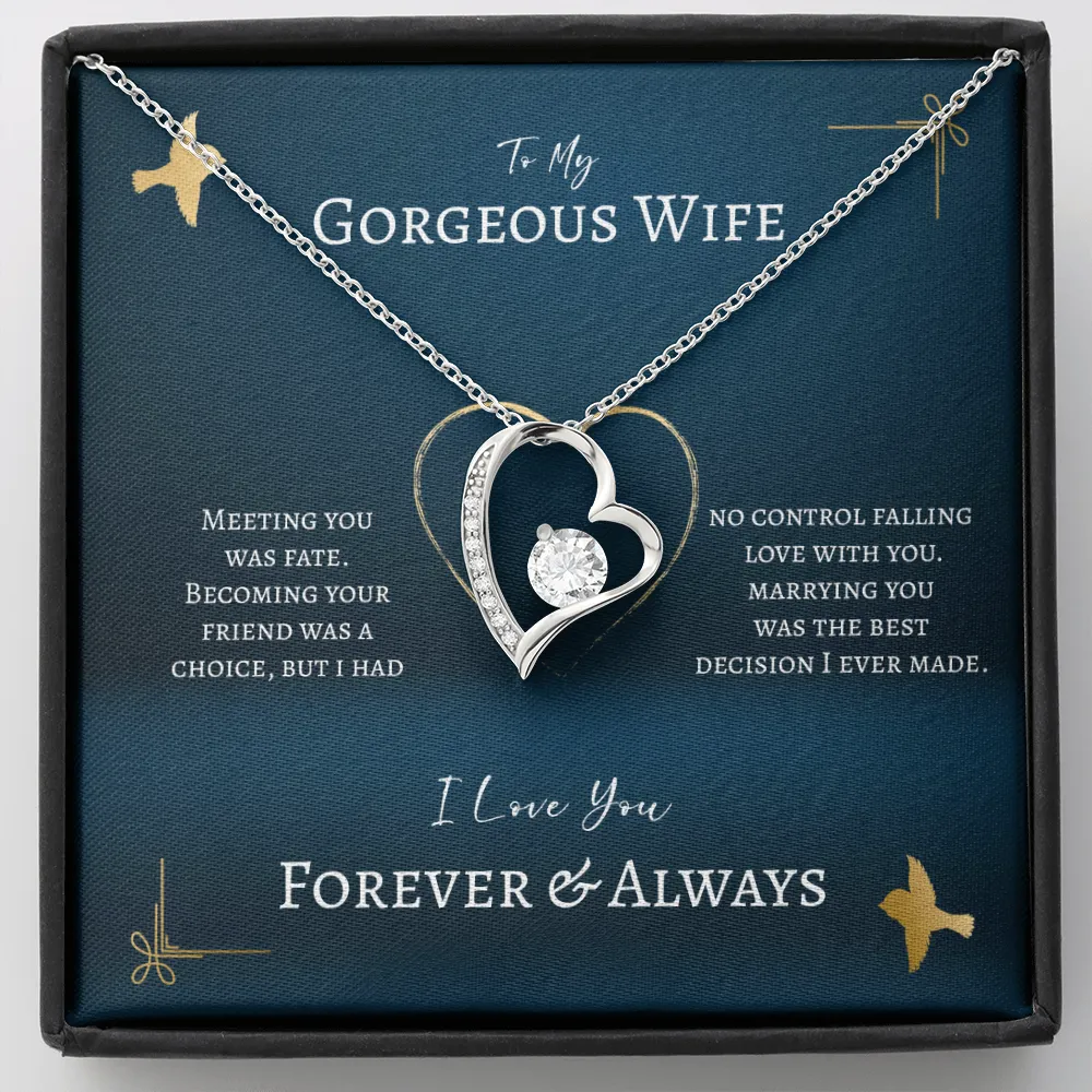 To My Gorgeous Wife Gift - Meeting You Was Fate