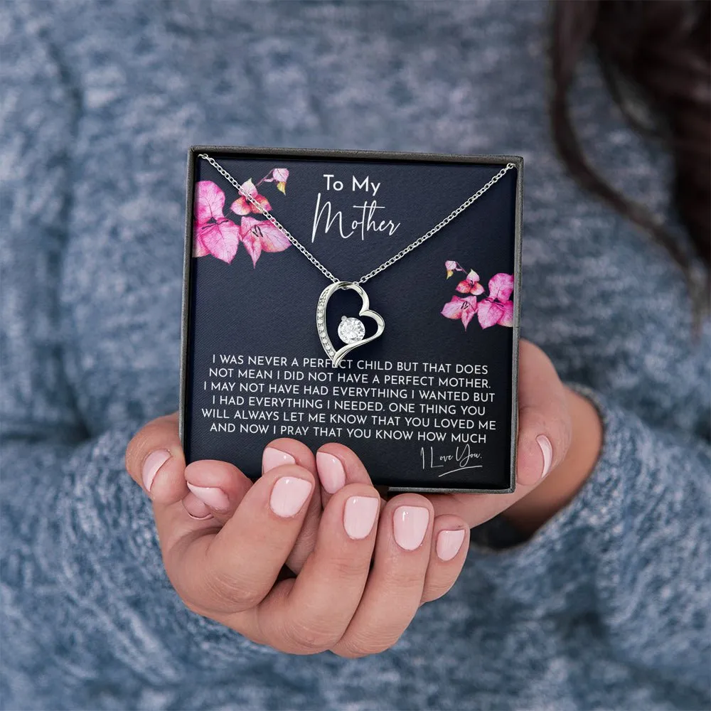 To My Mother Forever Love Necklace