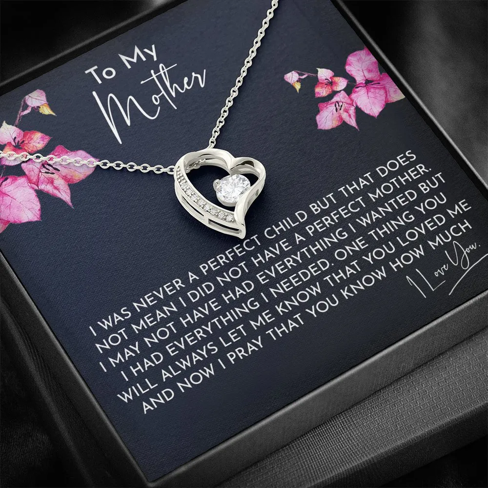 To My Mother Forever Love Necklace