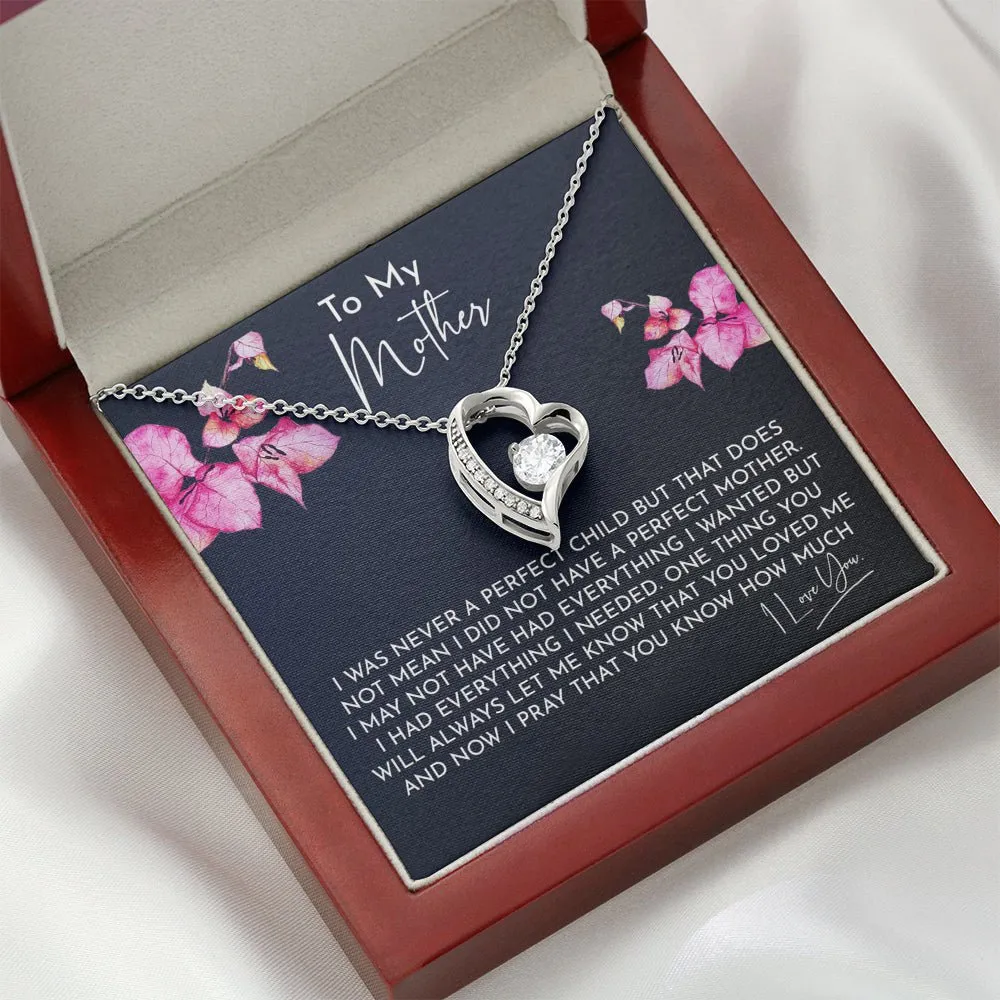 To My Mother Forever Love Necklace