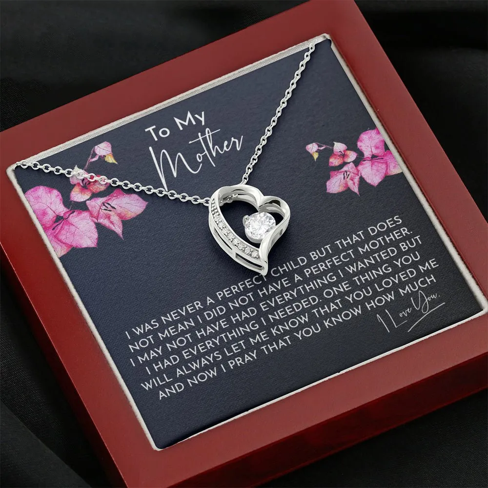 To My Mother Forever Love Necklace