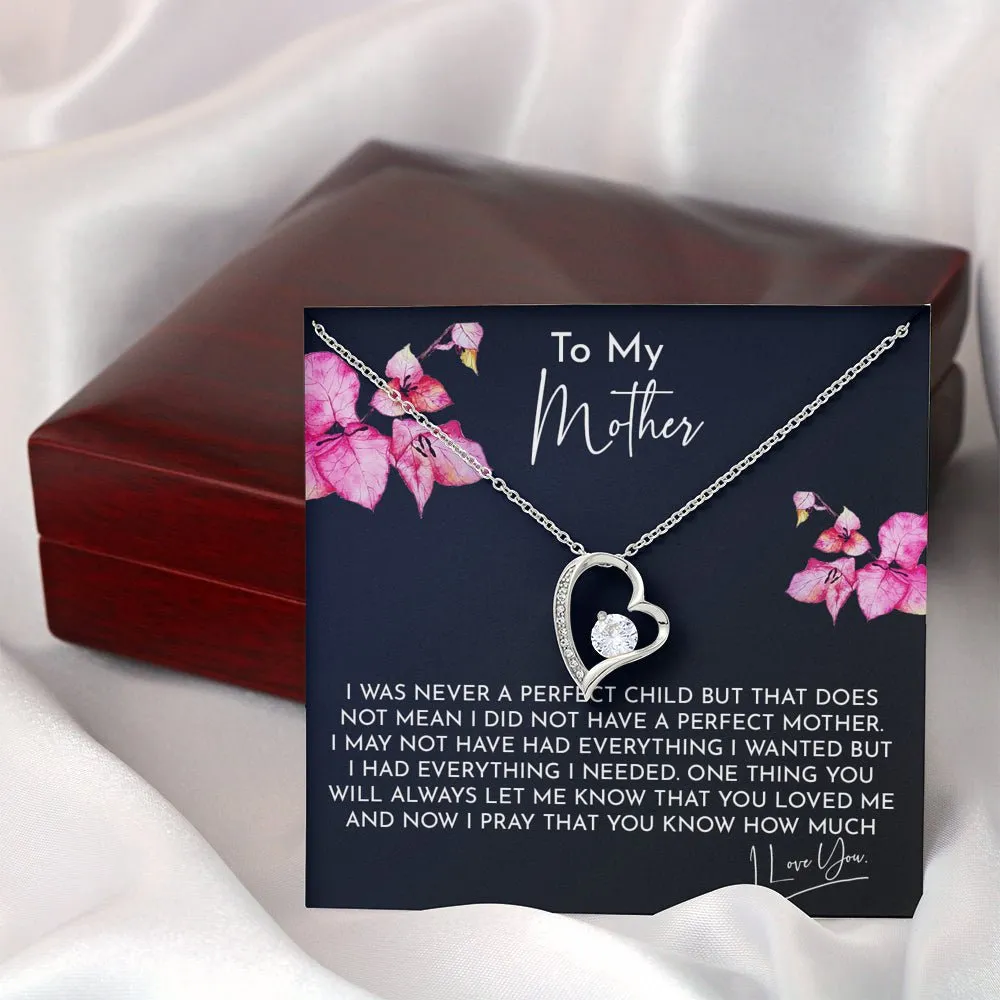 To My Mother Forever Love Necklace