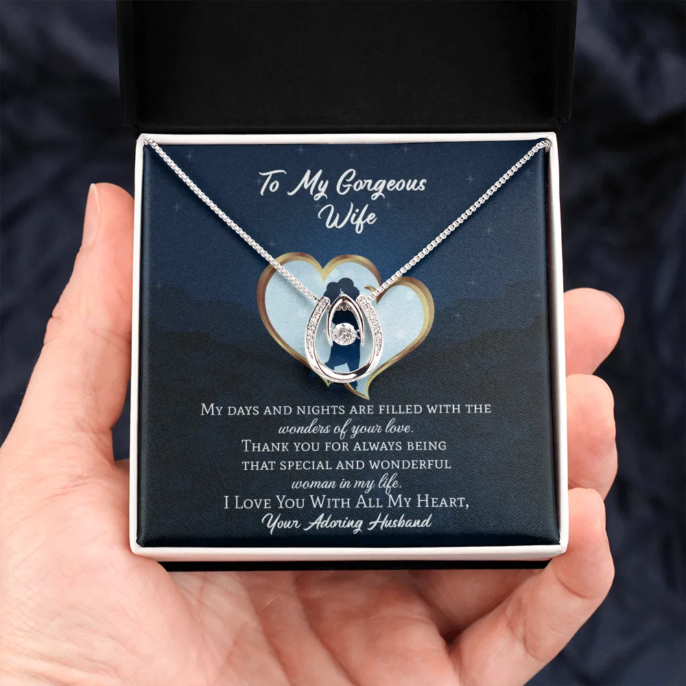 To My Wife Gift - Lucky in Love Necklace