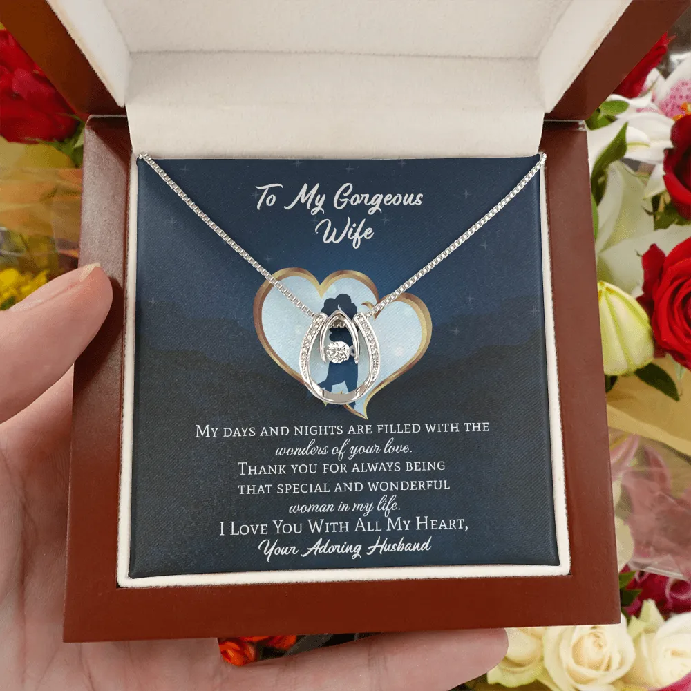 To My Wife Gift - Lucky in Love Necklace