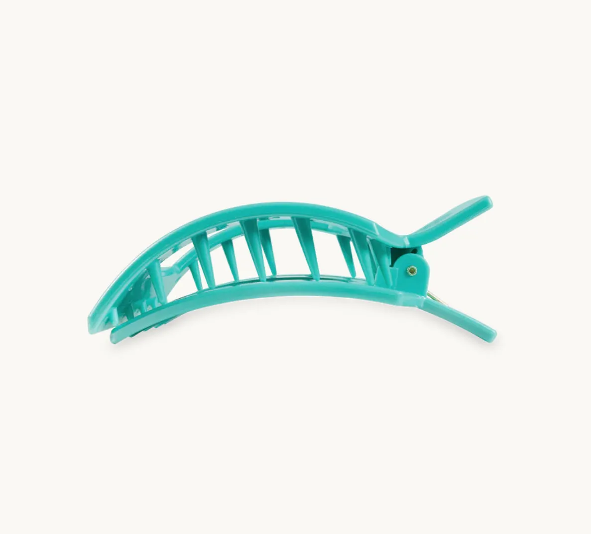 Totally Turquoise Large Flat Square Hair Clip
