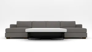 Track 141" Double Chaise With Full Sleeper Loveseat