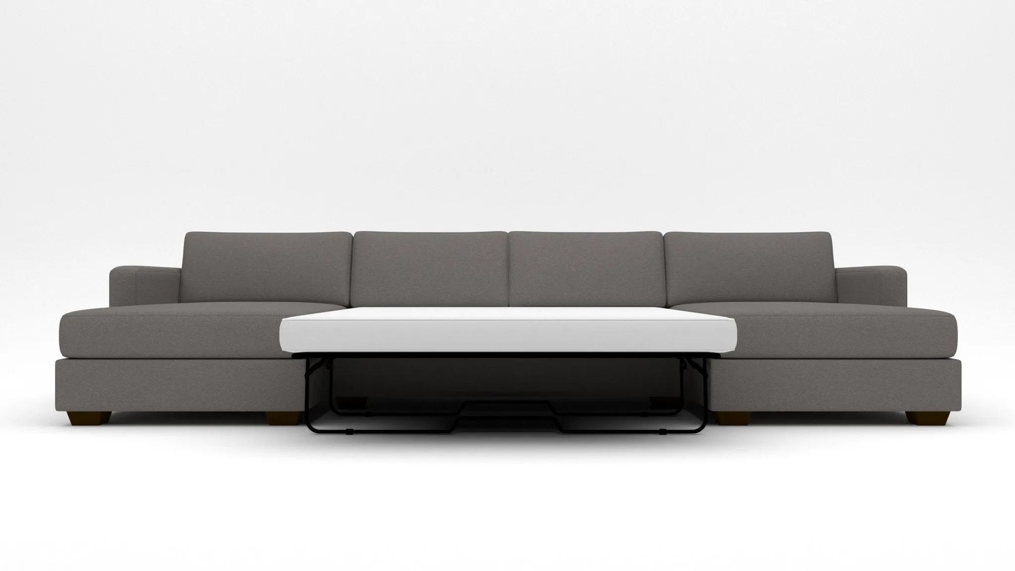 Track 141" Double Chaise With Full Sleeper Loveseat