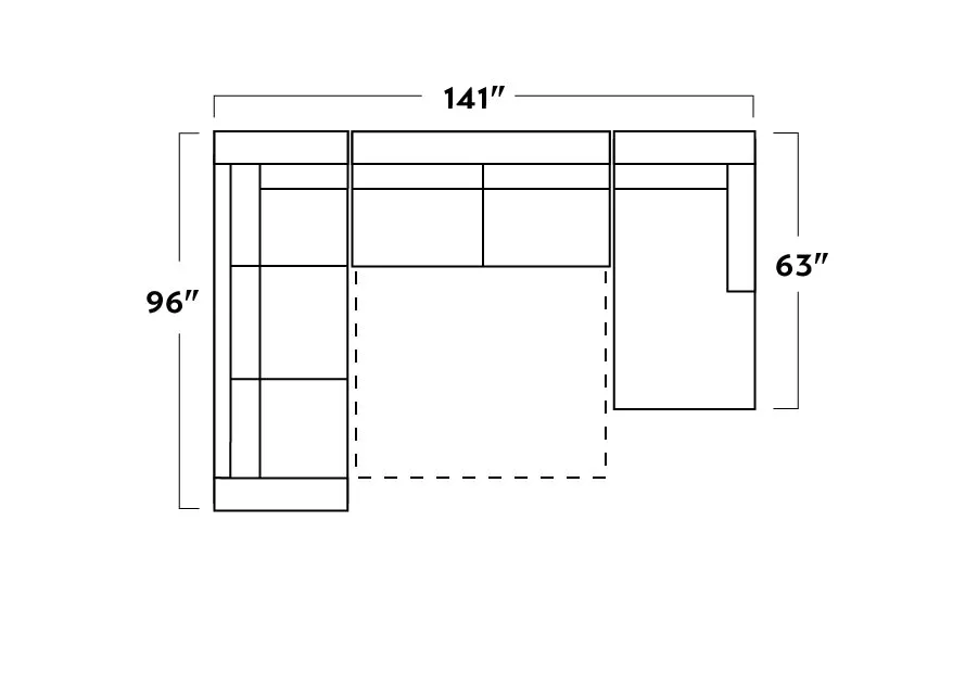 Track 141" Leather Corner Sectionals W. Full Sleeper & Right Chaise