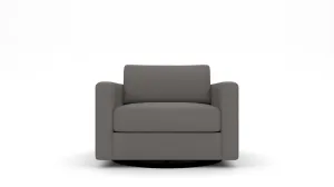 Track 36" Swivel Arm Chair