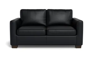 Track 62" Leather Loveseat
