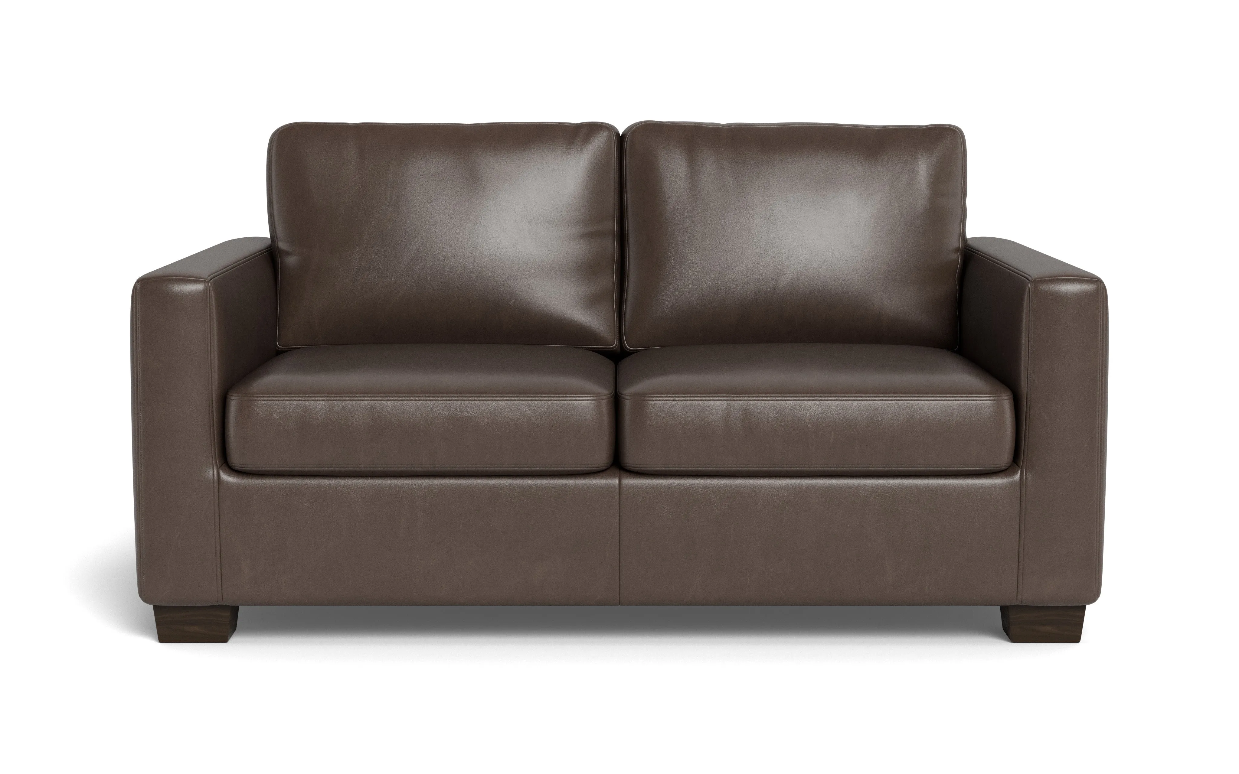 Track 62" Leather Loveseat