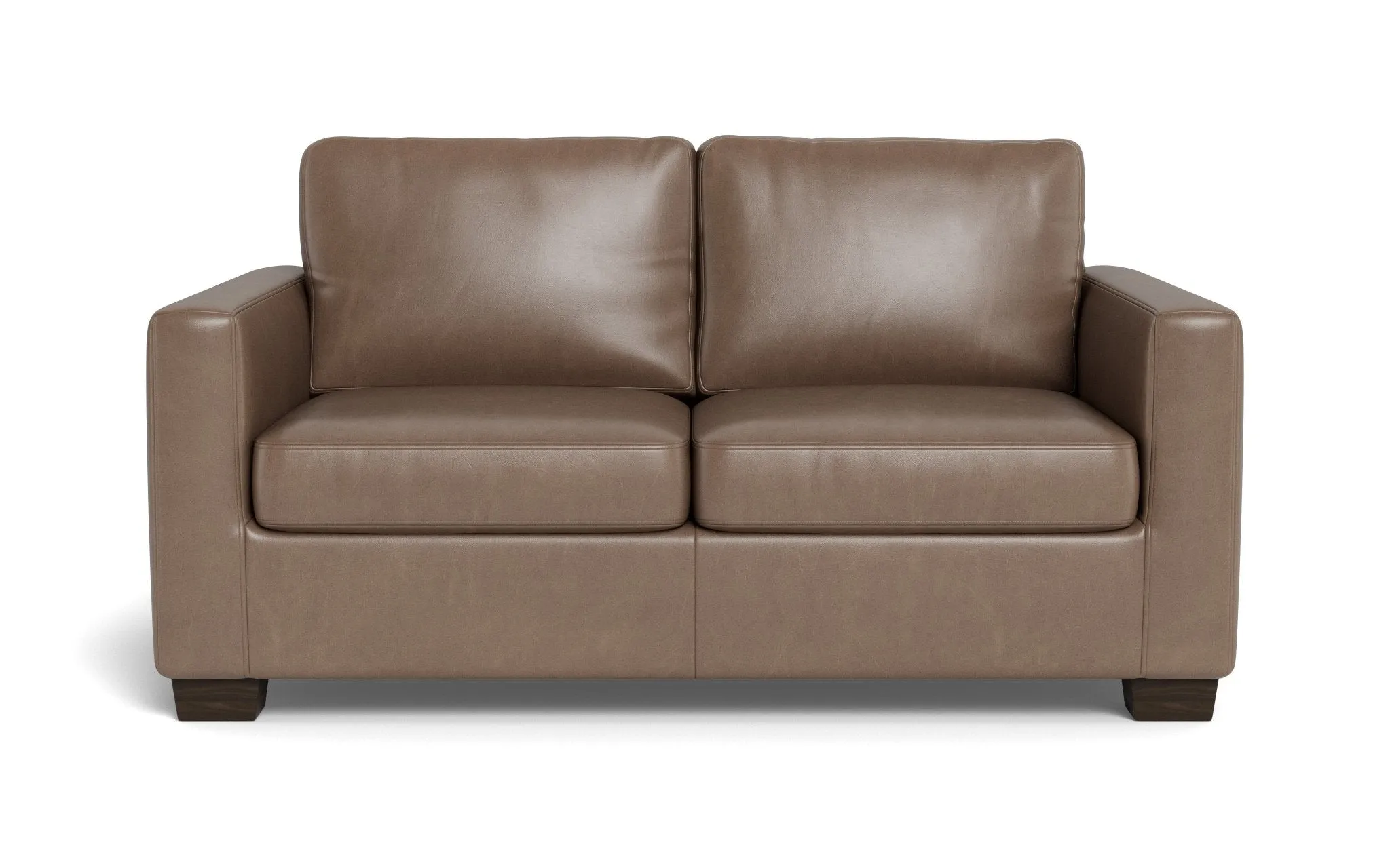 Track 62" Leather Loveseat