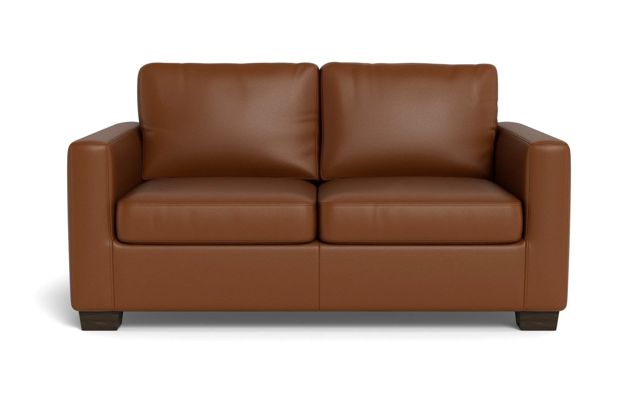 Track 62" Leather Loveseat