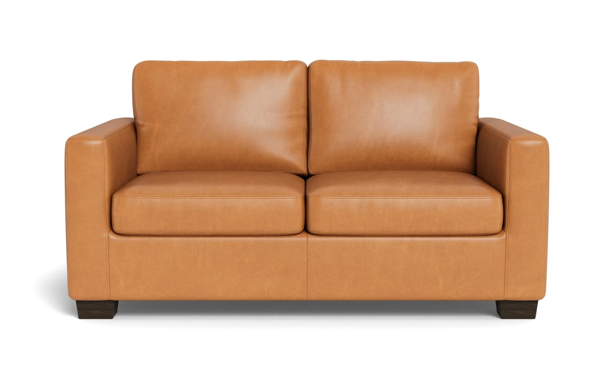 Track 62" Leather Loveseat