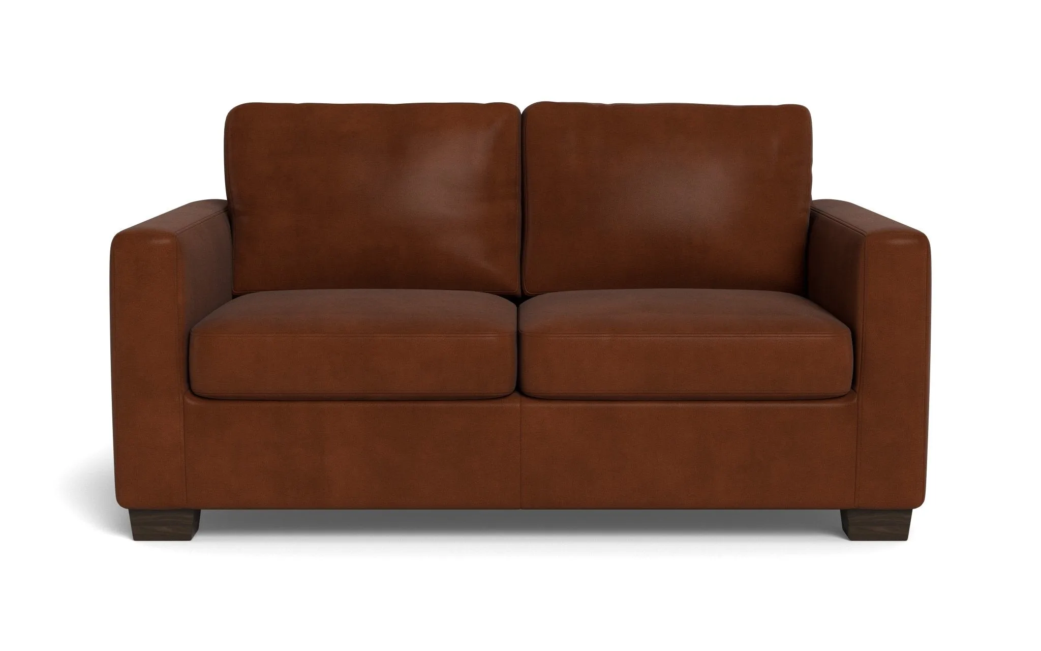 Track 62" Leather Loveseat