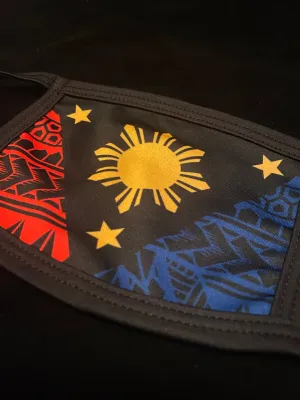 Tribal Philippine Flags Protective Dust masks (Black Limited Edition)