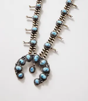 Turquoise Squash Blossom Necklace