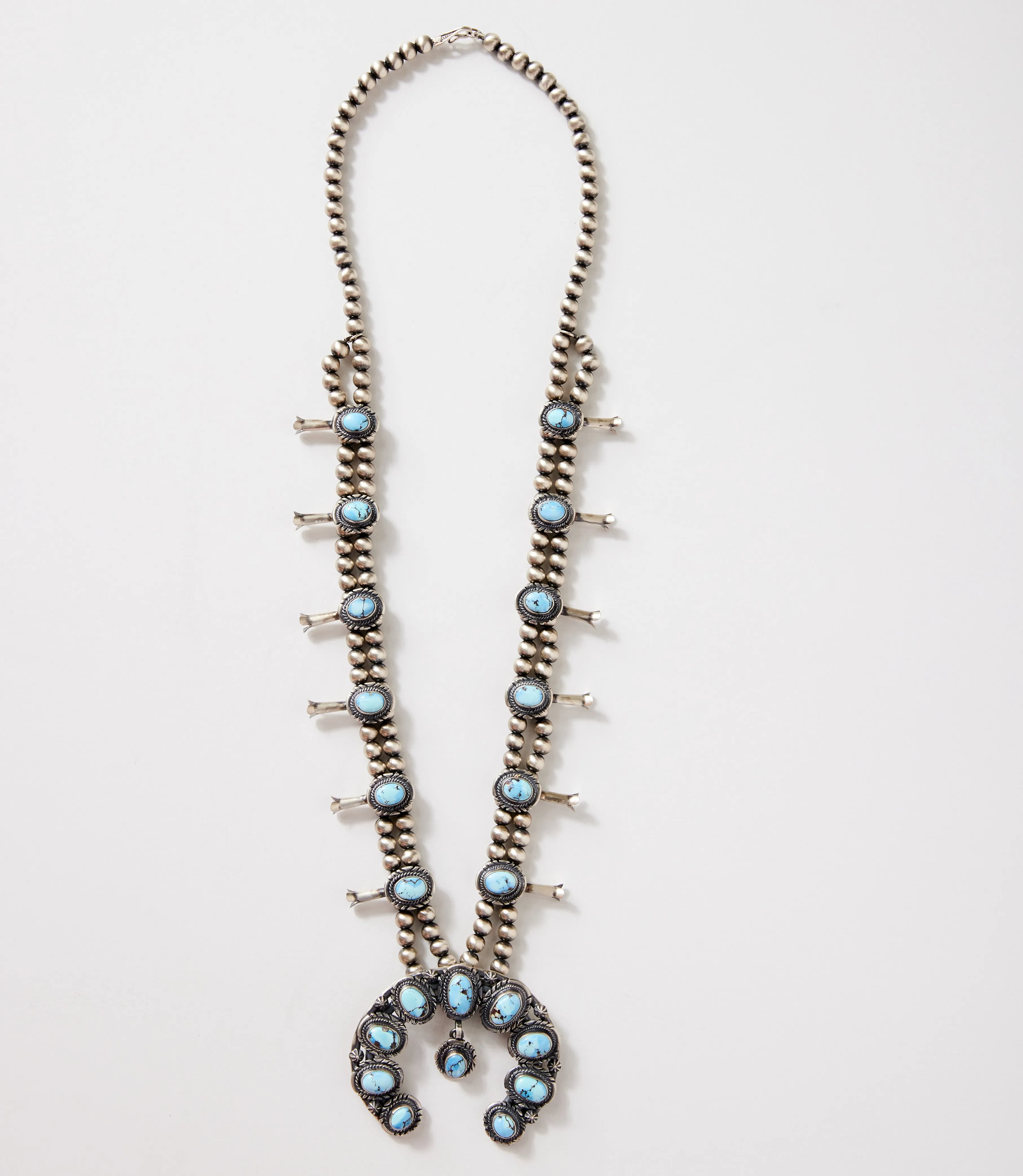 Turquoise Squash Blossom Necklace