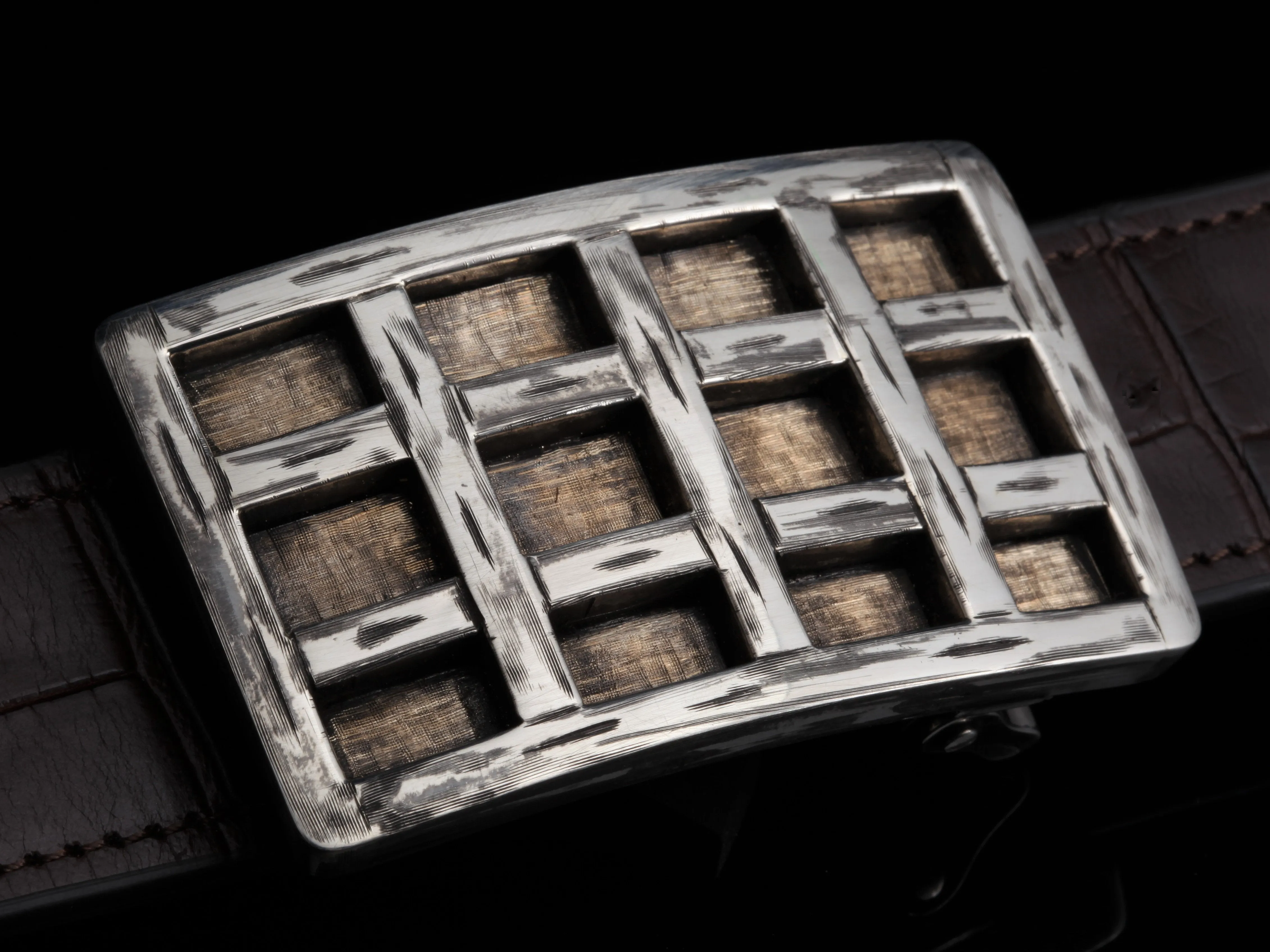 Tyson Log Cabin SS & 14k, Two Sizes