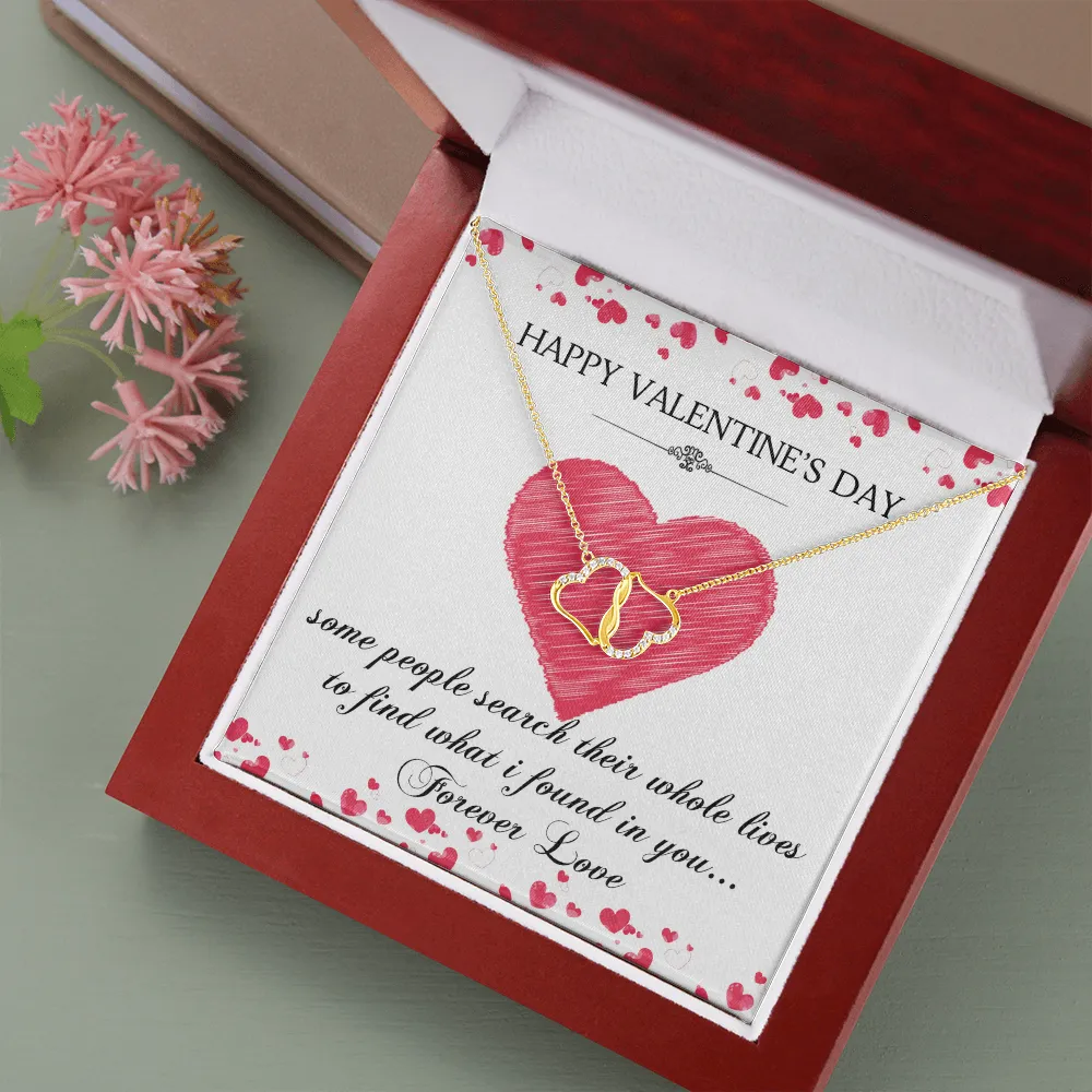 Valentine's Day Jewelry Gift For Her, Everlasting Love Necklace