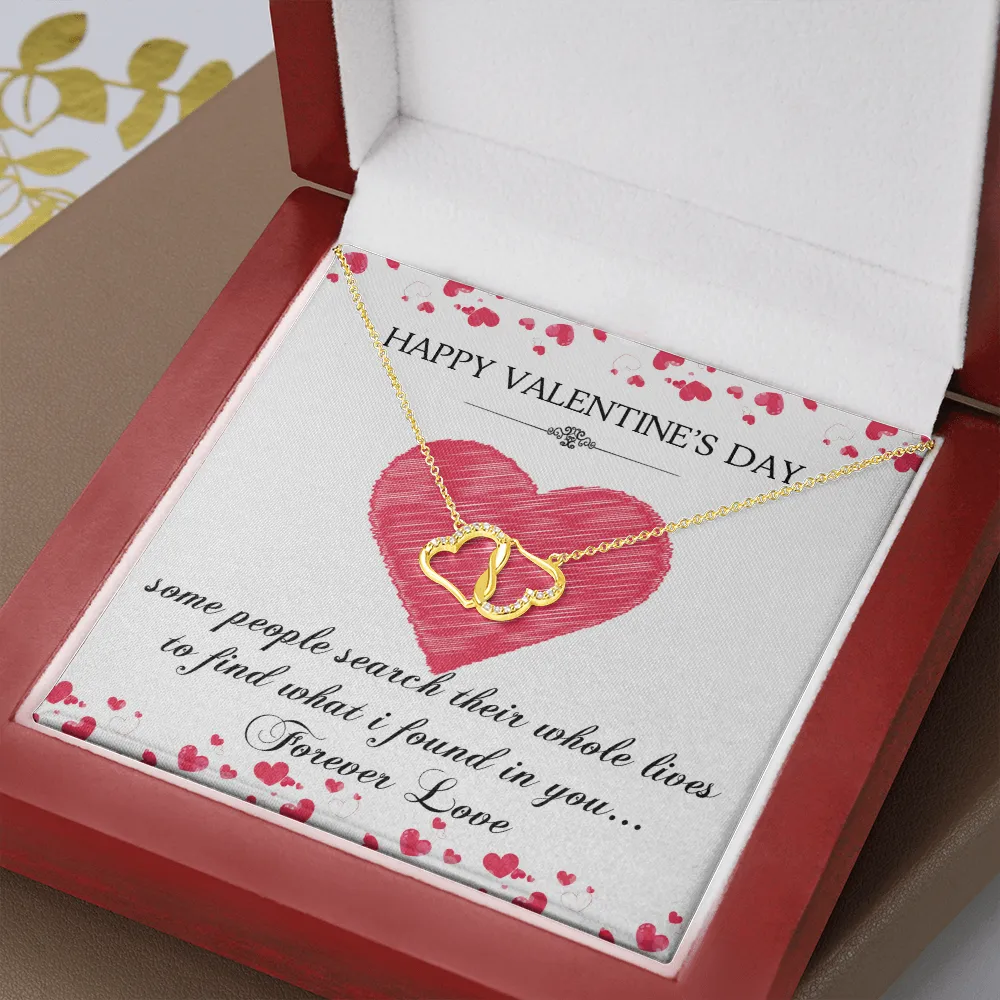 Valentine's Day Jewelry Gift For Her, Everlasting Love Necklace