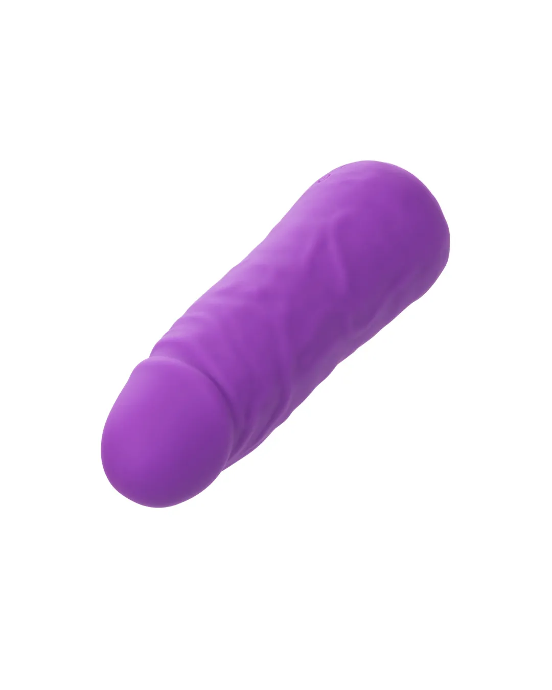 Vibrating Stud Mini Cock Shaped Bullet Vibrator - Purple