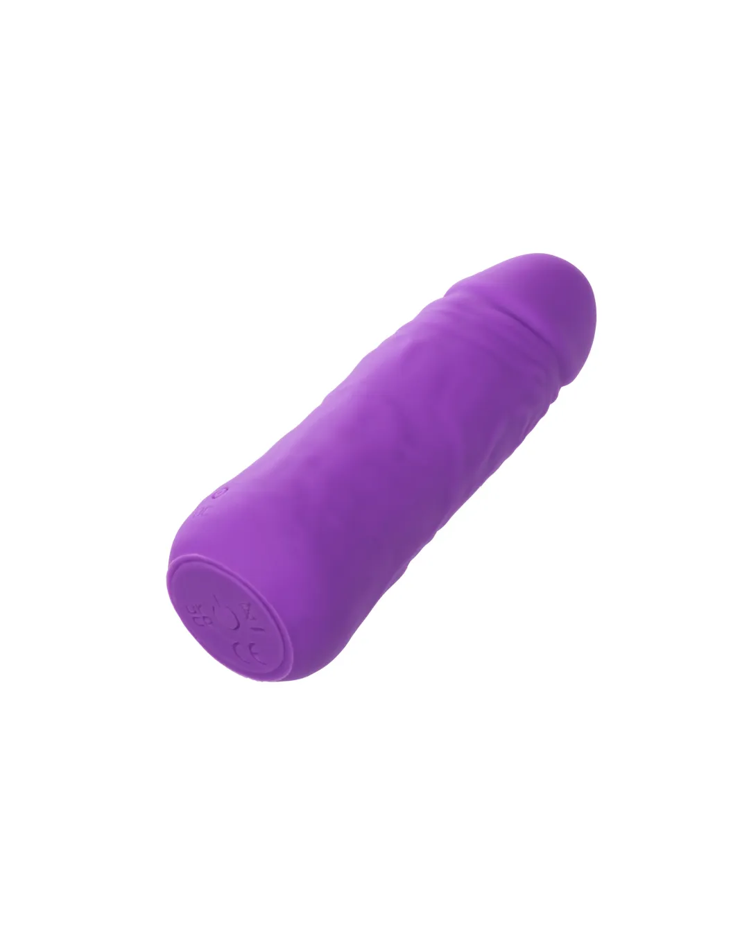 Vibrating Stud Mini Cock Shaped Bullet Vibrator - Purple