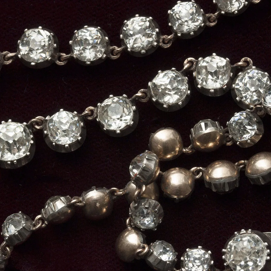 Victorian White Paste Rivière Necklace