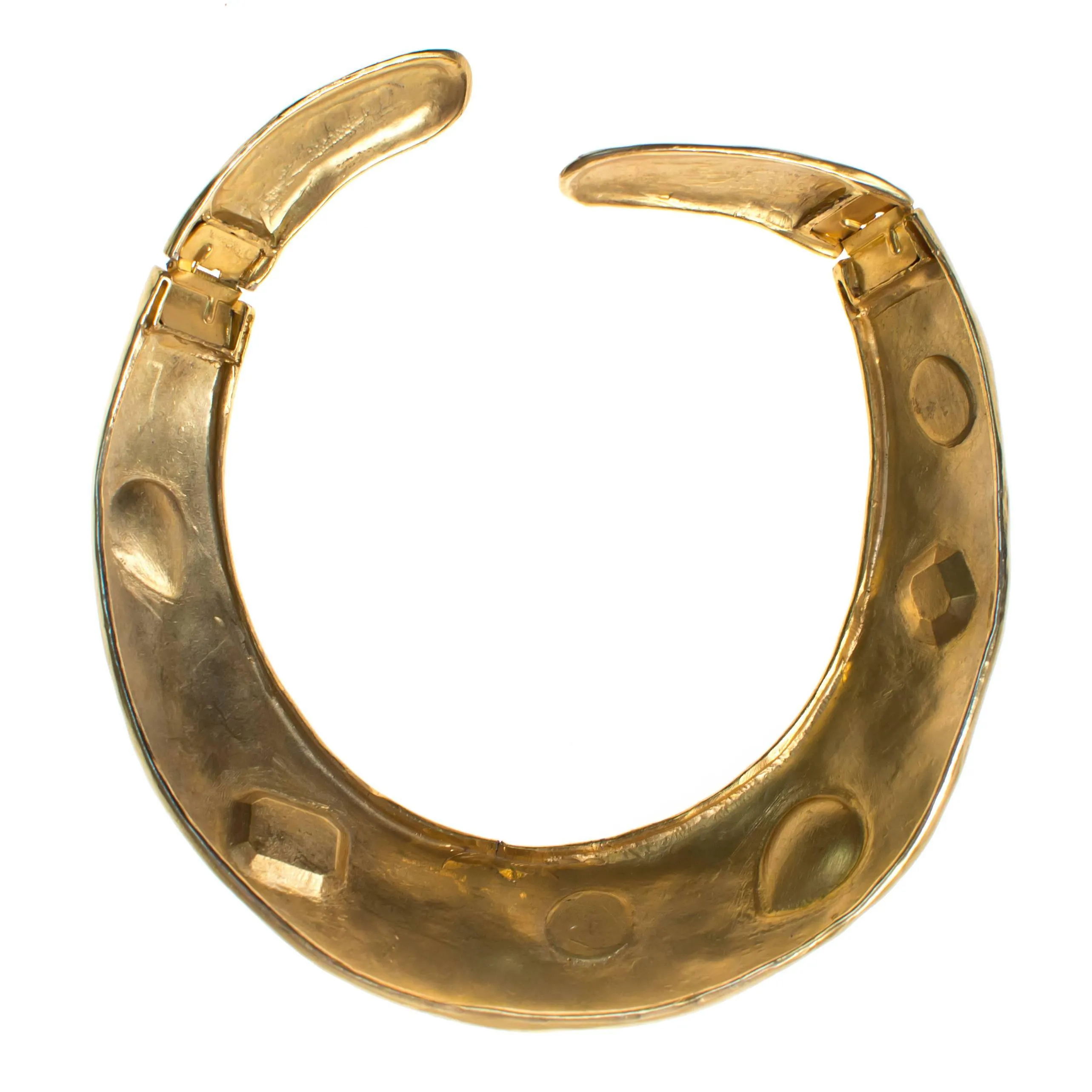Vintage Gold Jewel Tone Statement Necklace