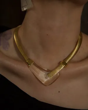 Vintage Lucite Omega Necklace