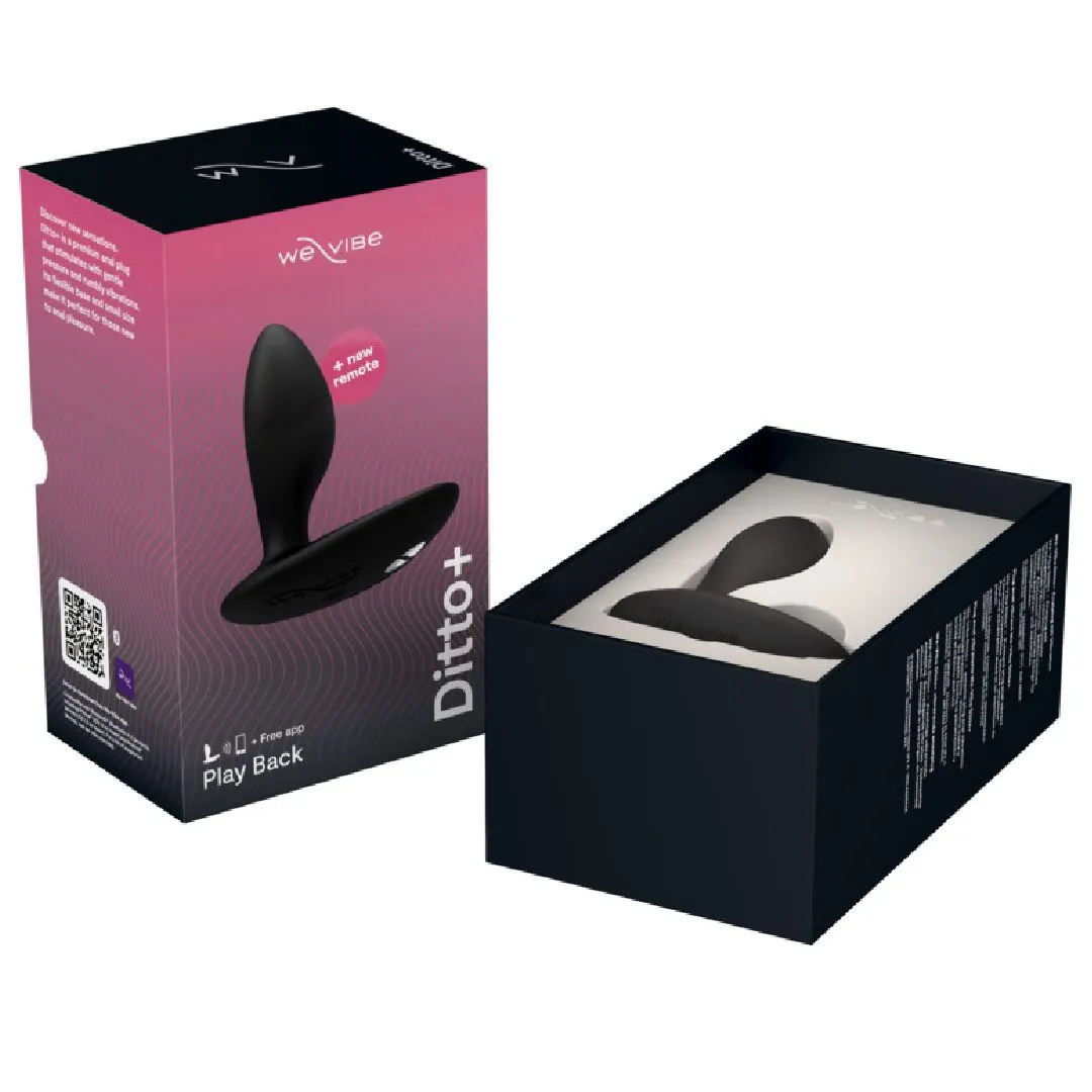 We-Vibe Ditto  Vibrating App Controlled Anal Plug - Black