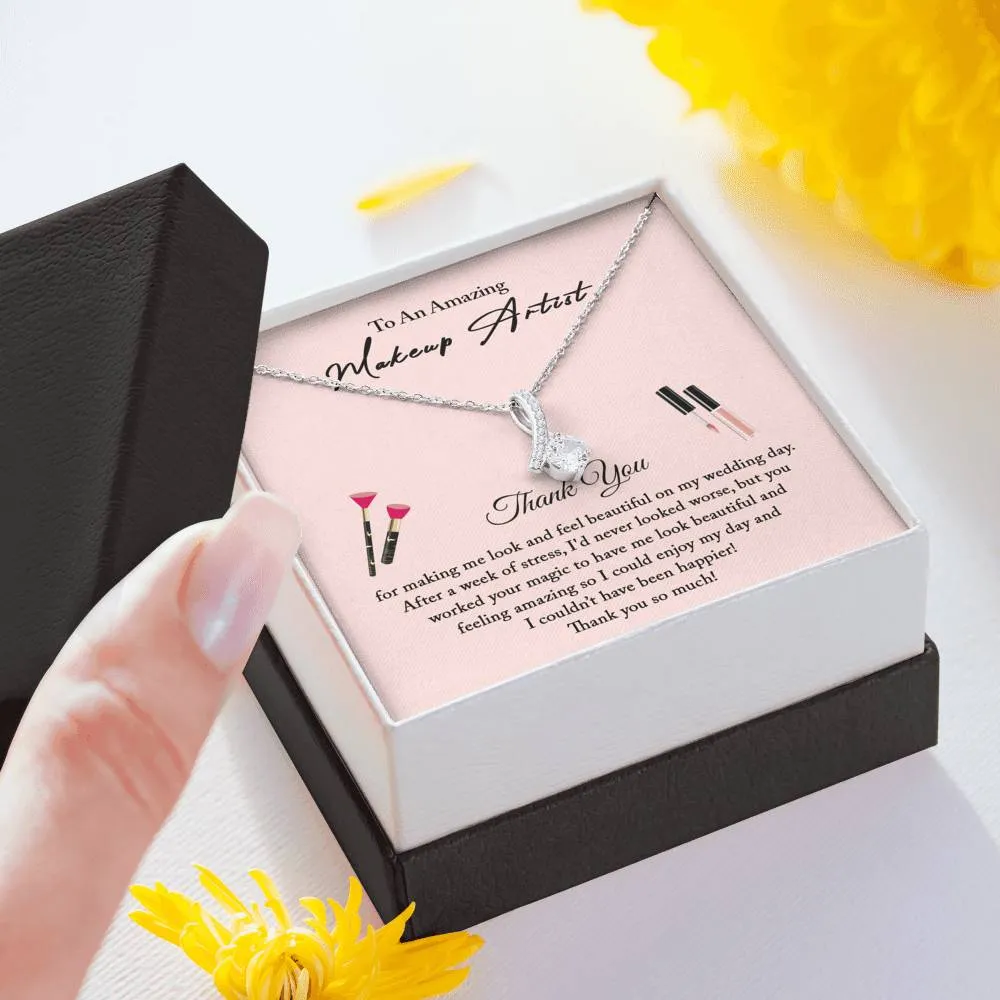 Wedding Makeup Artist Gift, Make up Artist Gift for Makeup Artist, Thank You from Bride, Petite Ribbon