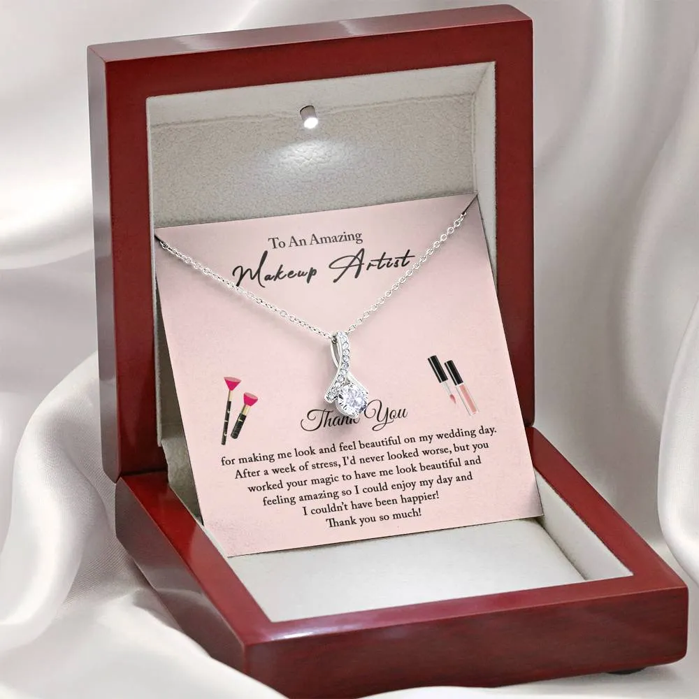 Wedding Makeup Artist Gift, Make up Artist Gift for Makeup Artist, Thank You from Bride, Petite Ribbon