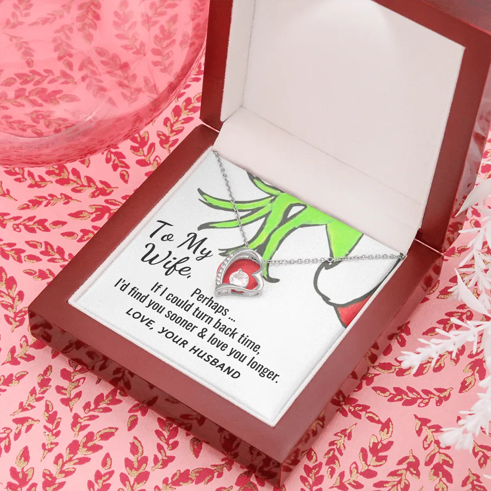 Wife Heart Necklace-If I could turn back time