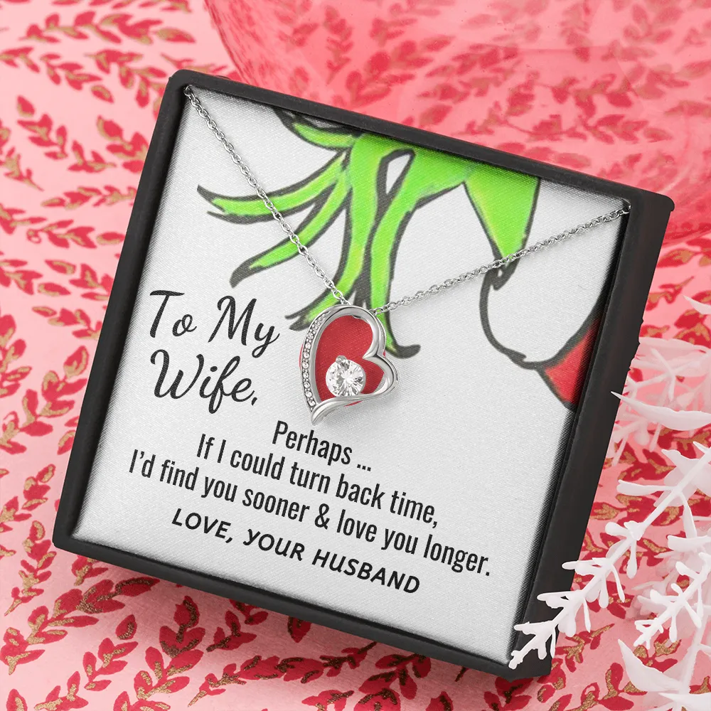 Wife Heart Necklace-If I could turn back time