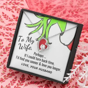 Wife Heart Necklace-If I could turn back time
