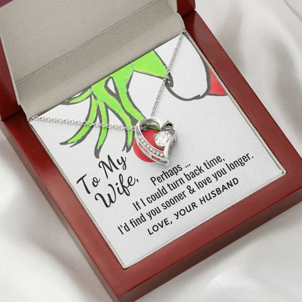 Wife Heart Necklace-If I could turn back time