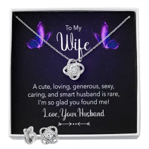 Wife Love Knot Jewelry Set-Cute and loving