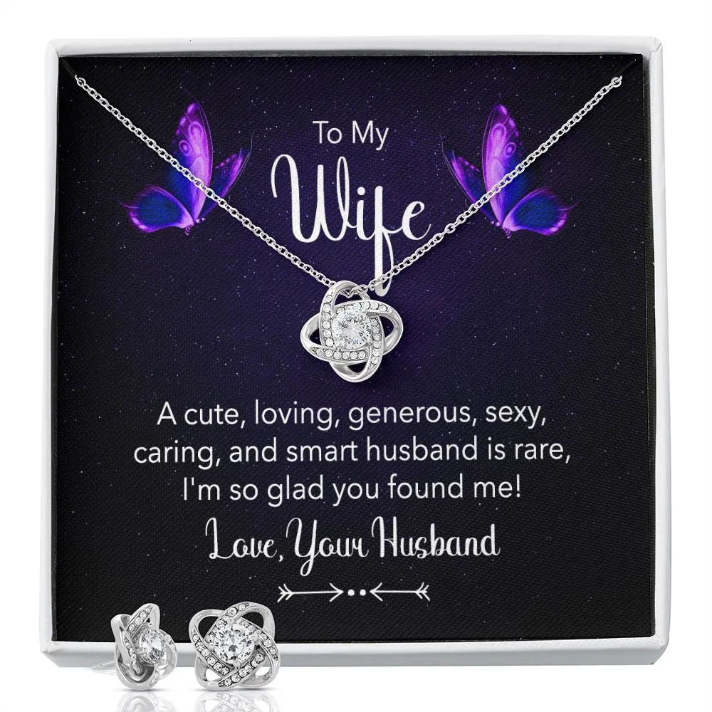 Wife Love Knot Jewelry Set-Cute and loving