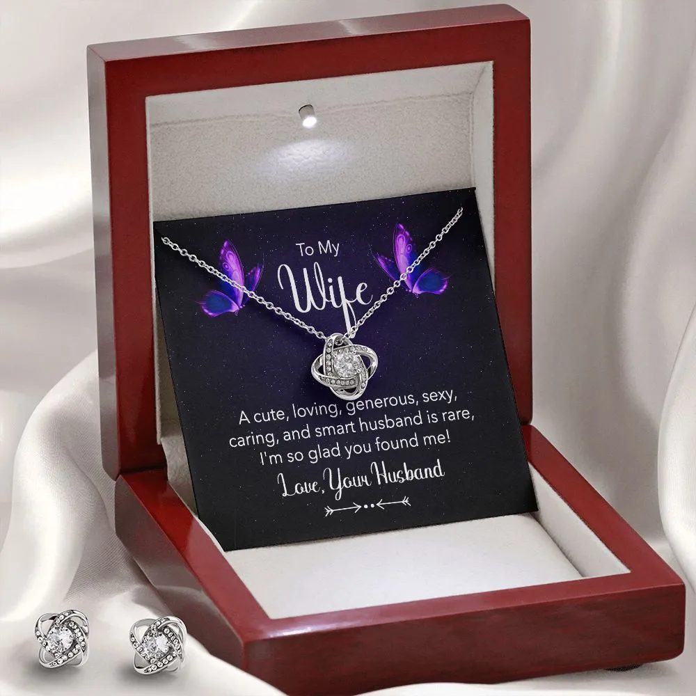 Wife Love Knot Jewelry Set-Cute and loving