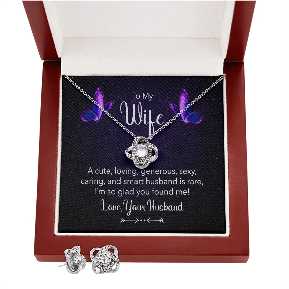 Wife Love Knot Jewelry Set-Cute and loving